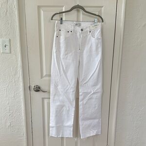 Abercrombie & Fitch White 90s Relaxed High Rise Jeans